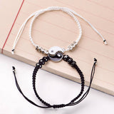 Chinese Style Yin Yang Bracelet Black White Matching Bracelet-3