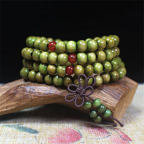 Natural Sandalwood Multilayer Beaded Bracelet Natural Wood Wrap-1