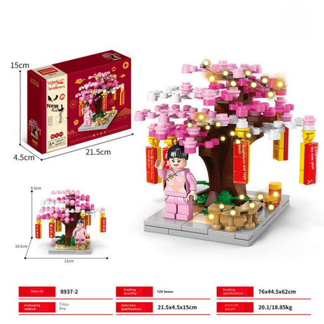 Chinese New Year Building Blocks Toys Lion Dance Fortune Star Building Blocks Children's Gifts