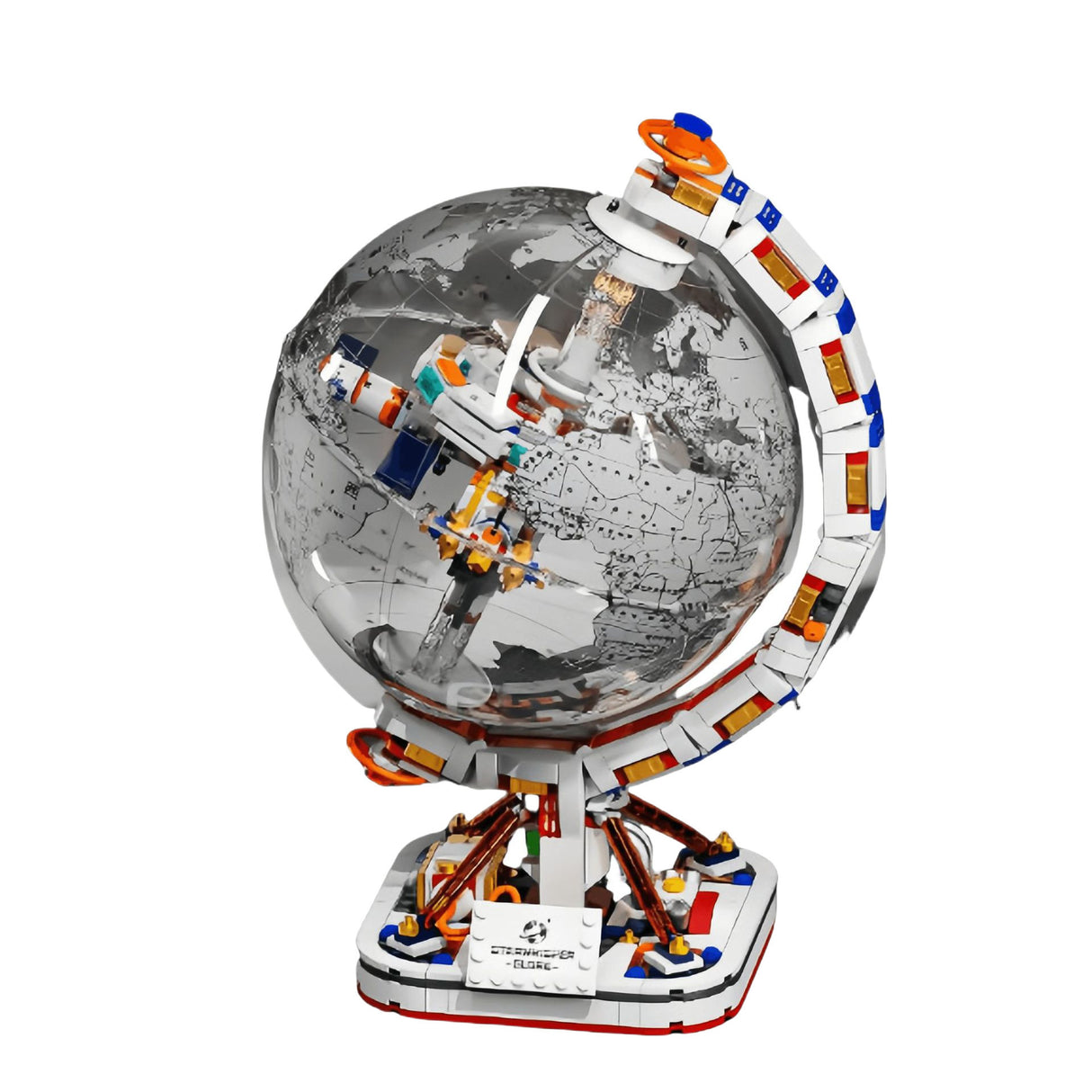 Space Rocket Toy Globe Globe Game mit Lego Kids Toy und Geschenk Ornament World Globe