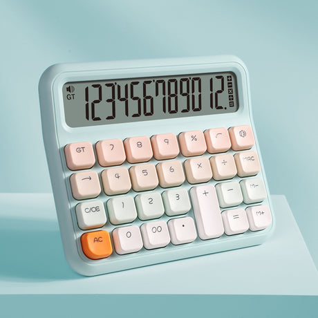 Girl Heart Large Screen Calculator Voice Cute Creative Macaron Color