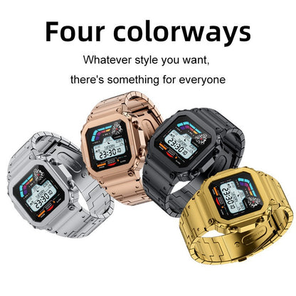 AW39 Bluetooth Call Sports Smart Watch - Heart Rate Monitoring, Health Management, Retro Fashion Design