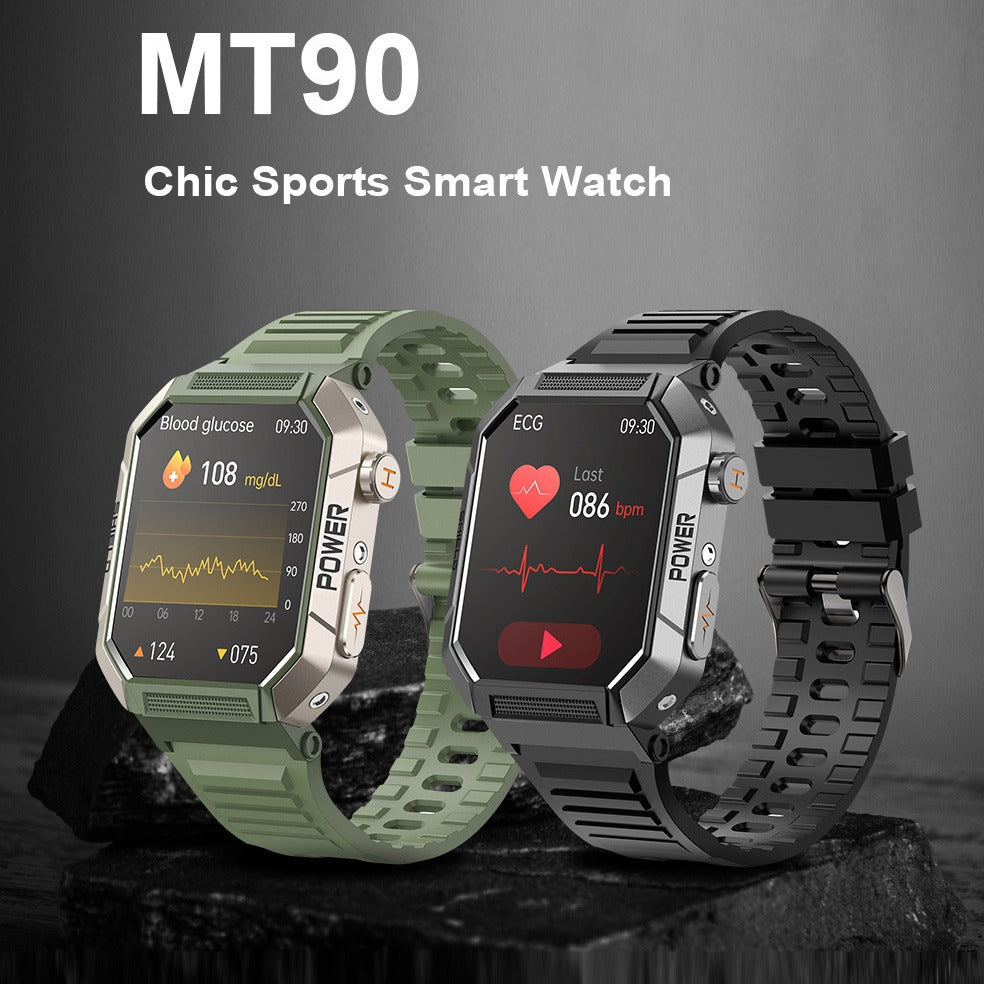 MT90 sports smartwatch - Bluetooth calls, exercise monitoring, heart rate and blood pressure monitoring