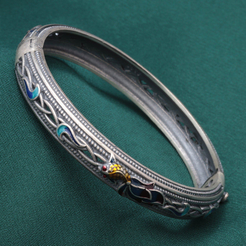 925 Sterlingsilber-Kleber-Goldfischarmband für Frauen, ein öffentliches Armband