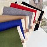 Color Matching Knitted Scarf Winter Warm Fashion Gift-2