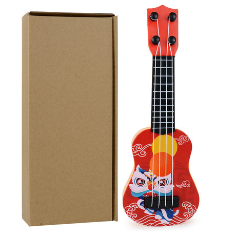 Guochao Lion Dance Ukulele Musik Aufklärungsinstrument Kinder kleines Gitarrenmodell Spielzeug