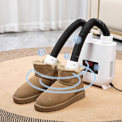 Convenient foldable smart timed shoe dryer  ozone deodorizing retractable shoe warmer