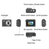 Black Mini Camera – 1080P Tiny HD Recorder for Everyday Use