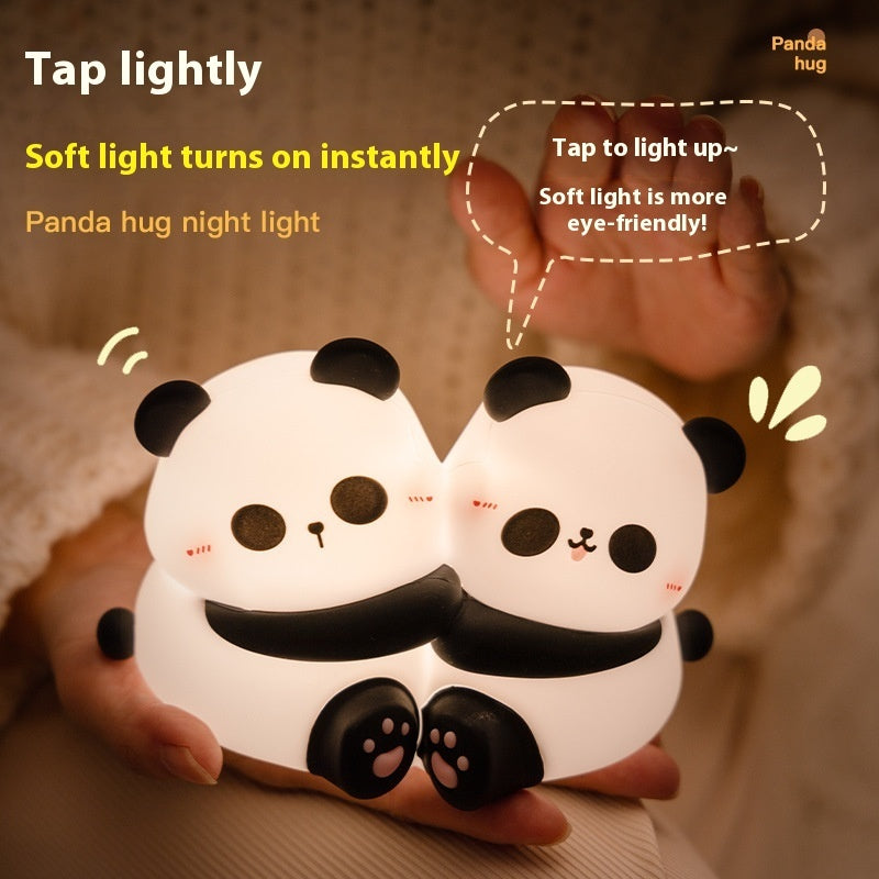 Panda Hug Small Night Light Desktop Decoration LED Night Lamp-4