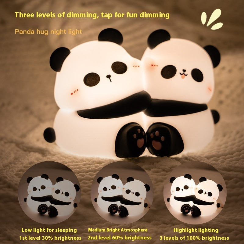 Panda Night Light – Soft Silicone LED Lamp for Kids' Bedroom