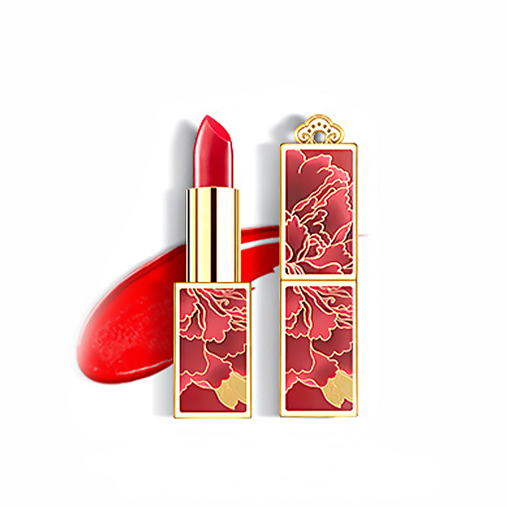 Lipstick-Peony Series 3D Printed Tattoos Peony Red-1