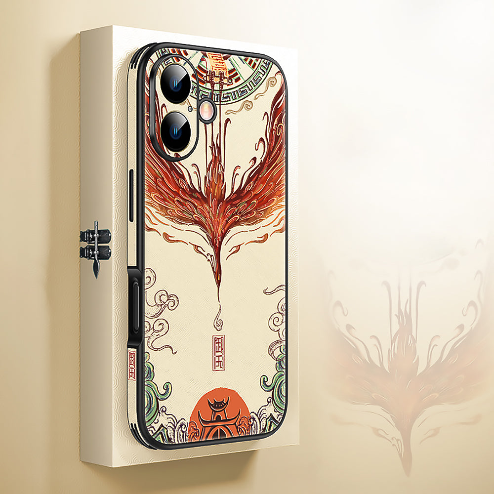 Phoenix Rides the Sky Apple iPhone 16 Mobile Phone Case-2