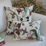 Chinese Style Plants and Flowers Jacquard Embroidered Pillow Cover