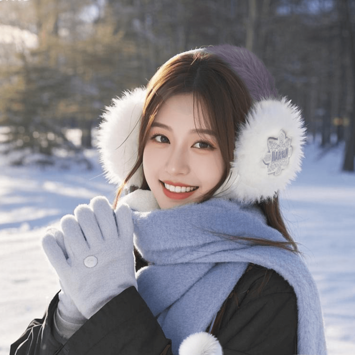 Purple Limited Edition Ice and Snow Winter Earmuffs-2