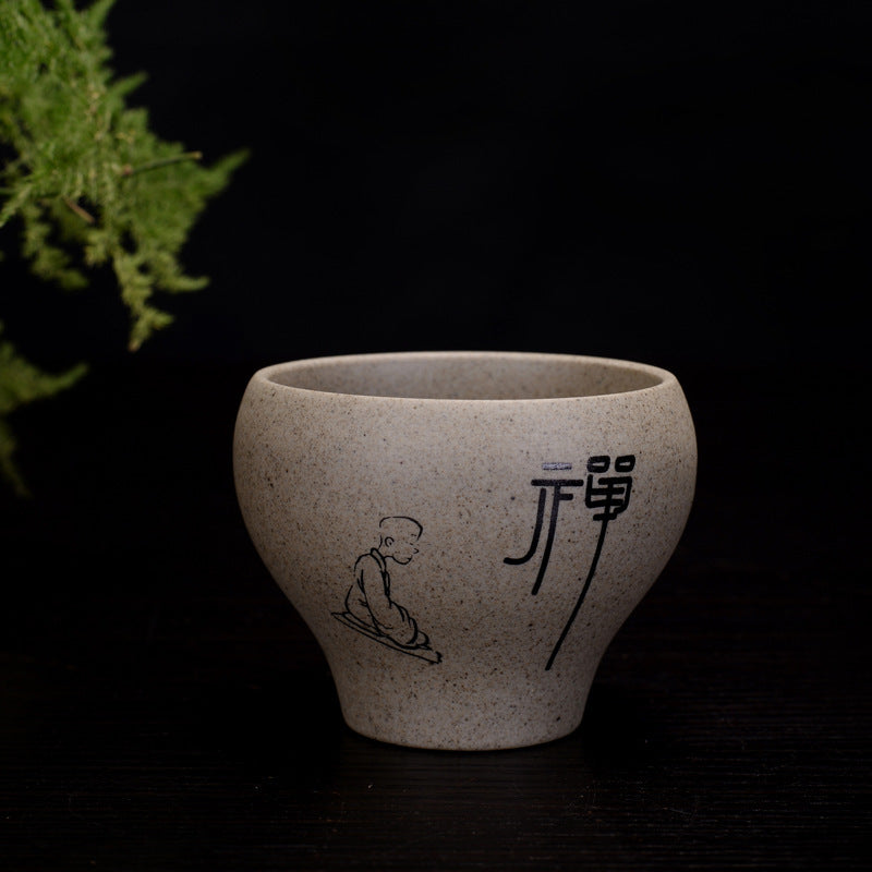 Retro Bowl Stoneware Tea Cup Large Ceramic Creative Single-1