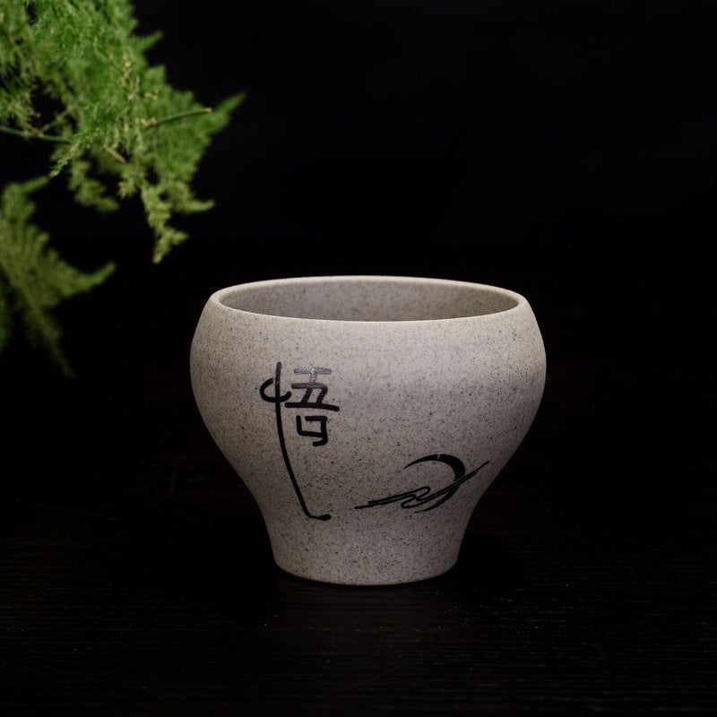 Retro Bowl Stoneware Tea Cup Large Ceramic Creative Single-3