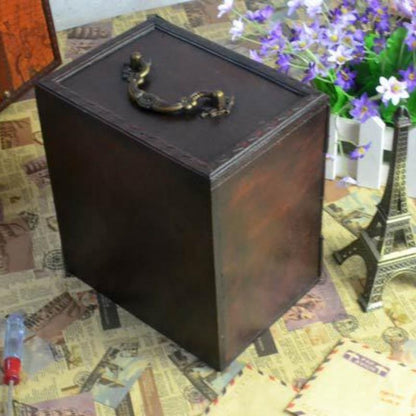 Retro Solid Wood Jewelry Storage Box-4