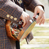 Retro Women Printed Shoulder Octagonal Bag Crossbody Bag-5