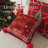 Christmas Throw Pillow Festive Sofa Cushion with Insert