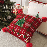 Christmas Throw Pillow Festive Sofa Cushion with Insert