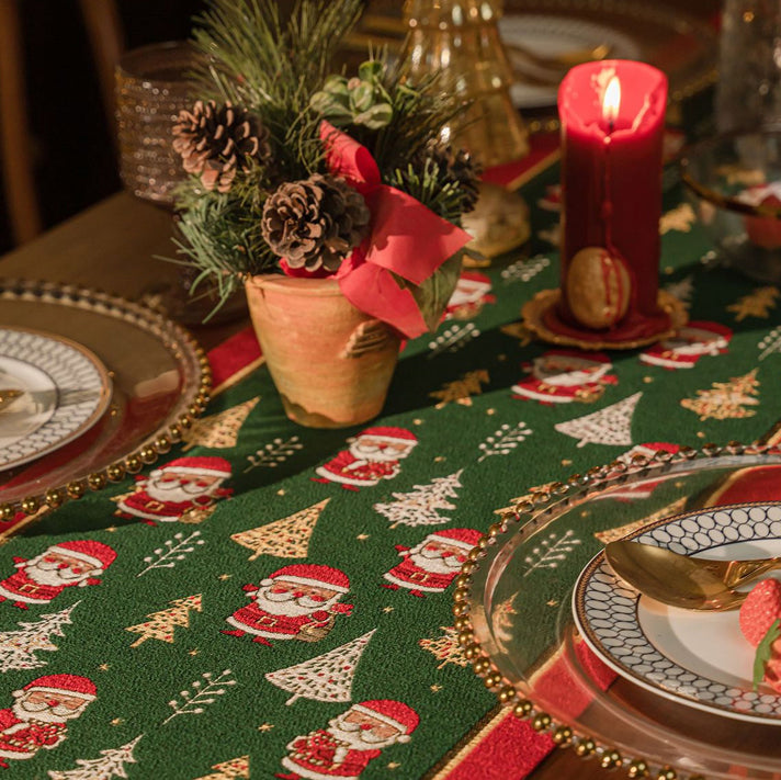 Christmas Decoration Table Runner – Festive Decoration for Holiday Dining & Living Room