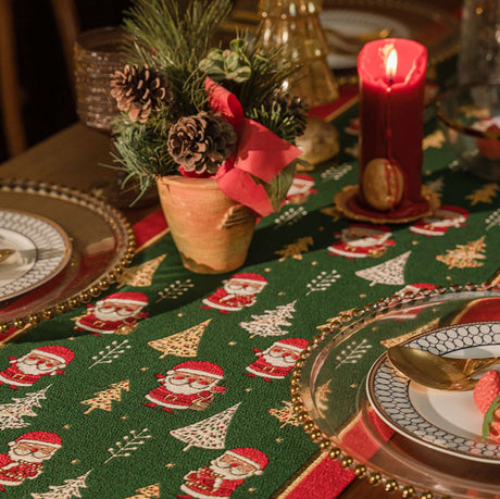 Christmas Decoration Table Runner – Festive Decoration for Holiday Dining & Living Room
