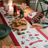 Christmas Decoration Table Runner – Festive Decoration for Holiday Dining & Living Room