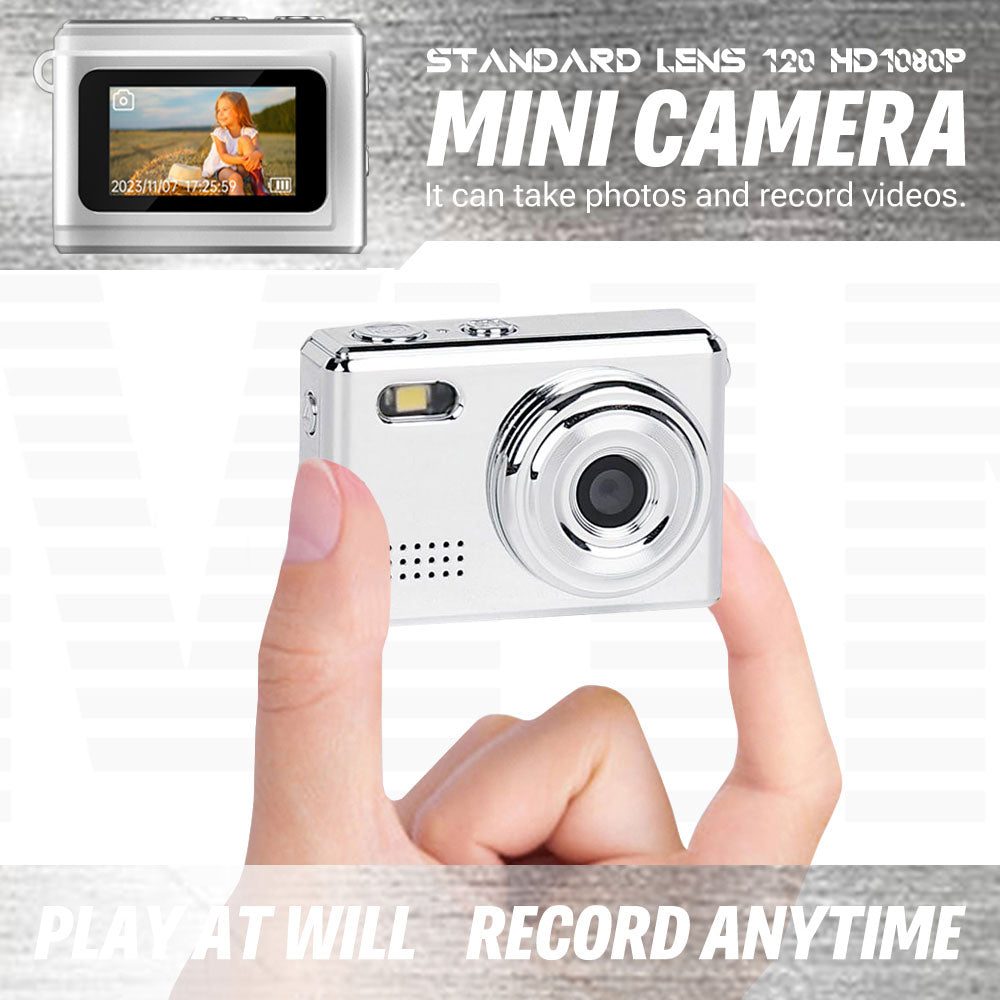 Mini Compact HD Camera in Metallic Color Portable Gift for Travelers-6