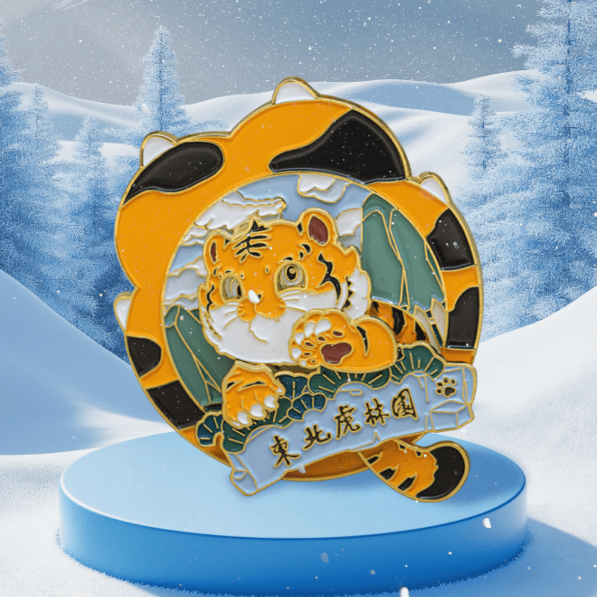 Siberian Tiger Park Interactive Fridge Magnet AR Version-4