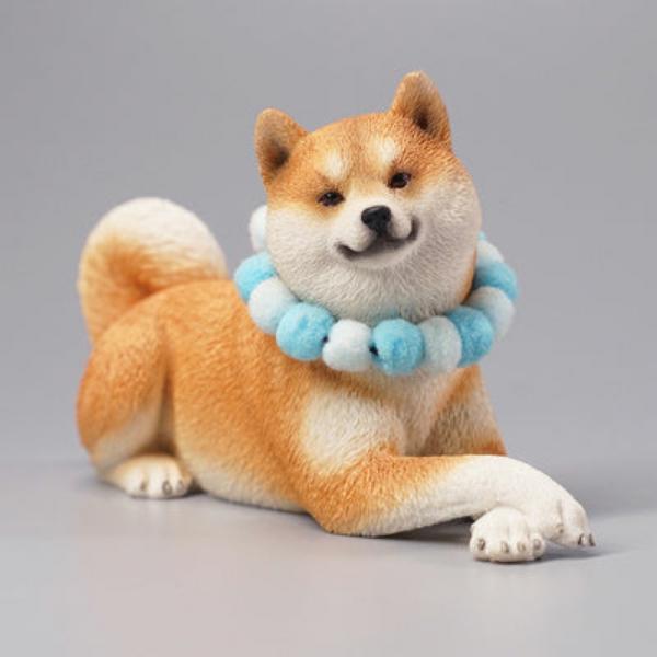 Simulation Horizontal Shiba Inu Car Decoration-2
