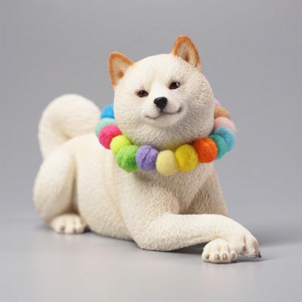 Simulation Horizontal Shiba Inu Car Decoration-3