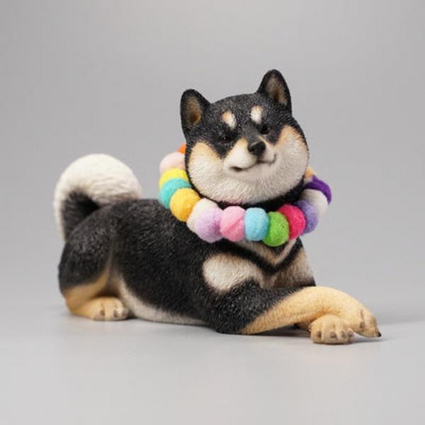 Simulation Horizontal Shiba Inu Car Decoration-5