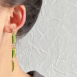 Summer Mori Style Fresh Leaves Earrings-1