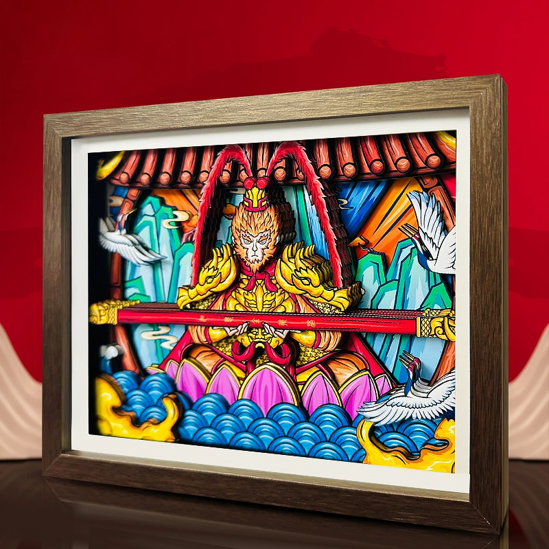 Sun Wukong Characteristic Paper Cut Crafts Ornament-2