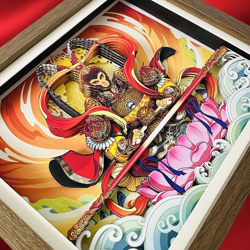 Sun Wukong Characteristic Paper Cut Crafts Ornament-3