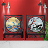 Suzhou Silk Hand Embroidery Art Handicraft Desktop Screen Ornaments-12