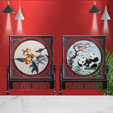 Suzhou Silk Hand Embroidery Art Handicraft Desktop Screen Ornaments-14