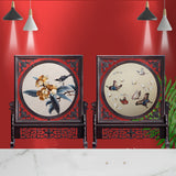 Suzhou Silk Hand Embroidery Art Handicraft Desktop Screen Ornaments-3