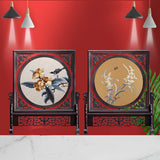 Suzhou Silk Hand Embroidery Art Handicraft Desktop Screen Ornaments-6