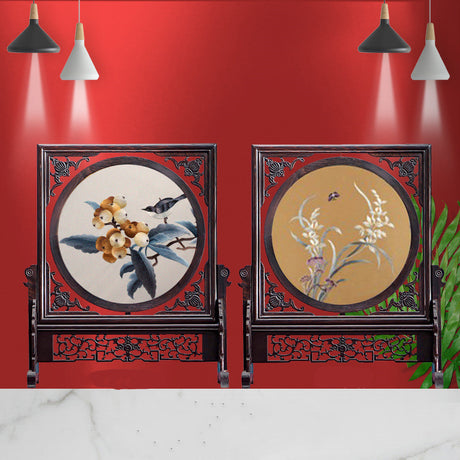 Suzhou Silk Hand Embroidery Art Handicraft Desktop Screen Ornaments-6