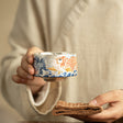 Tea Set Gift Set Hand Painted Koi Porcelain Silver Plated Master Cups-1