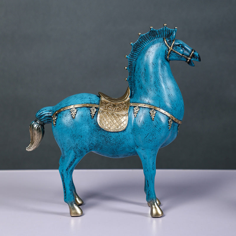 Terracotta Warriors Series Golden Arms and Iron Horses Home Decoration-5