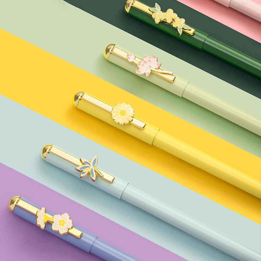 Twelve Flower Gods Gel Pens: Writing Tools Infused with Oriental Style-1
