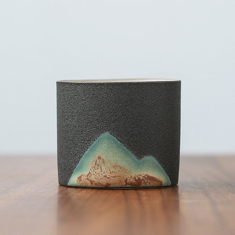 Vintage Stoneware Black Tea Cup Handmade Chinese Master Cup-3