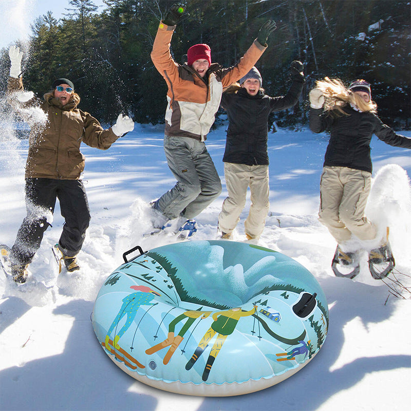 Outdoor Skiing Creative Printed PVC Winter Thick Ski Ring