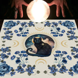 Tarot Table Cloth Moon Sun Lucky Tree Flannel Tablecloth-10