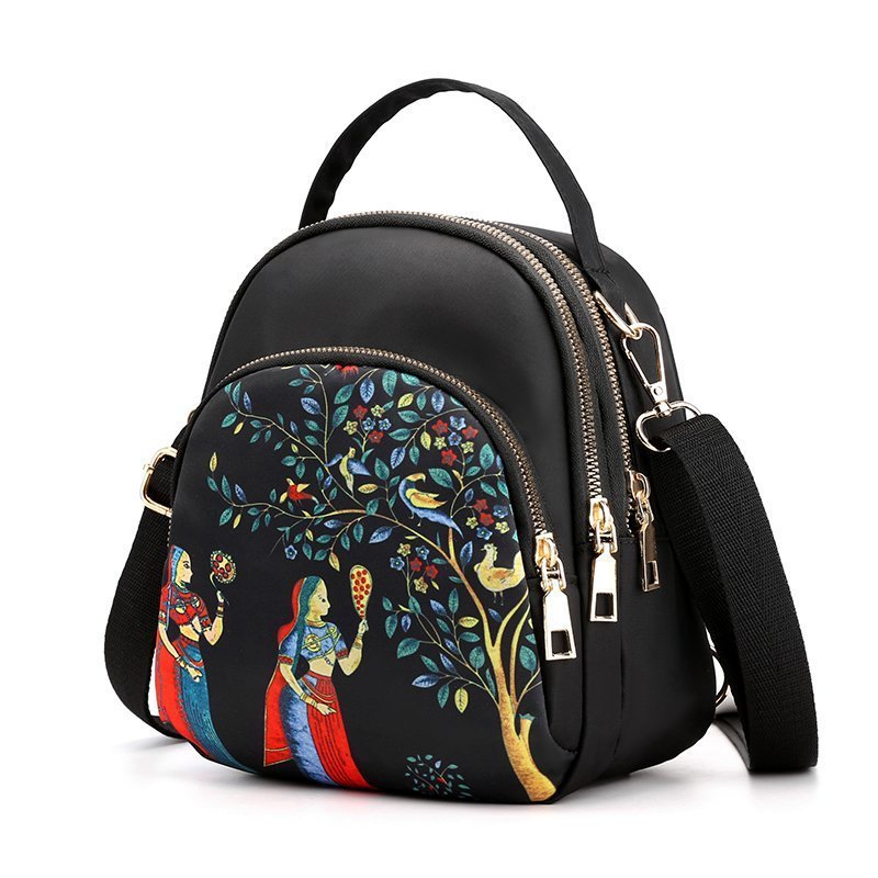 Fashion Country Style Ladies Literary Ethnic Simple Rucksack