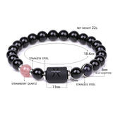 Natural Agate Zodiac Bracelet Unisex Astrology Jewelry-5
