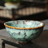 Chawan Kiln Becomes Single Cup Master Bowl Cup Home Tea Cup-9