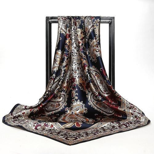 Large Square Scarf Simulation Silk Scarf Shawl All-match Scarf